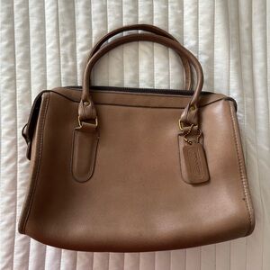 Vintage Coach Madison Satchel in Putty